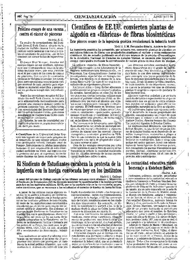 ABC MADRID 14-11-1996 página 76