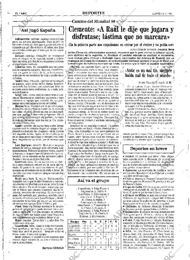 ABC MADRID 14-11-1996 página 92