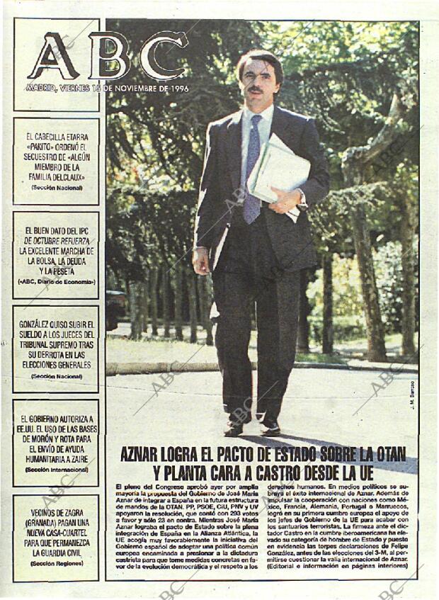 ABC MADRID 15-11-1996 página 1