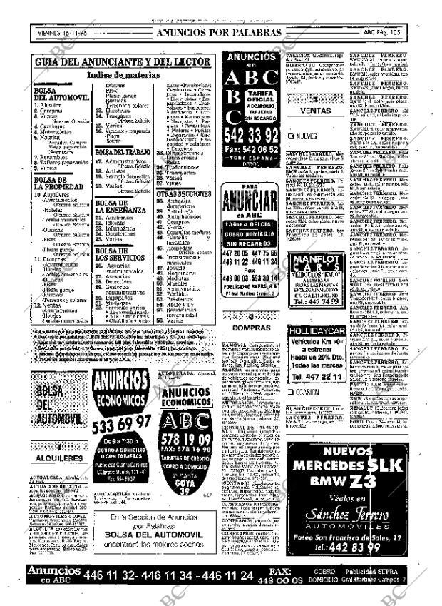 ABC MADRID 15-11-1996 página 105
