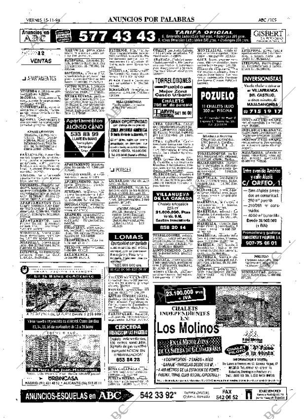 ABC MADRID 15-11-1996 página 109