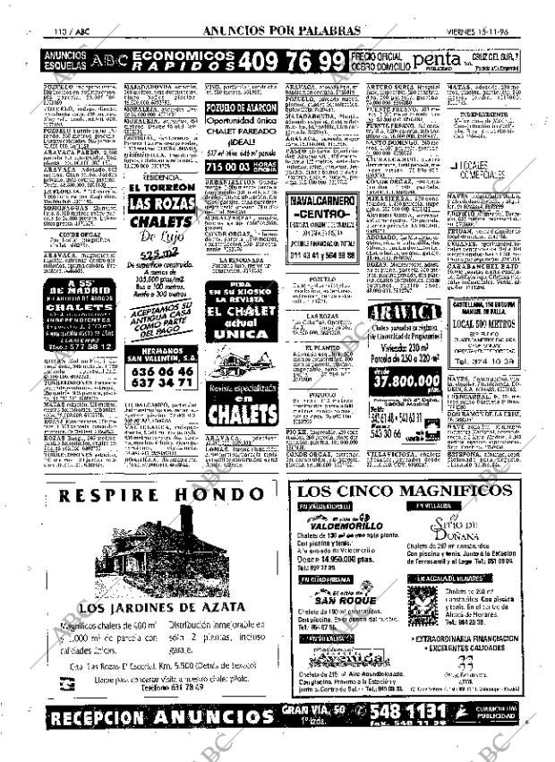 ABC MADRID 15-11-1996 página 110