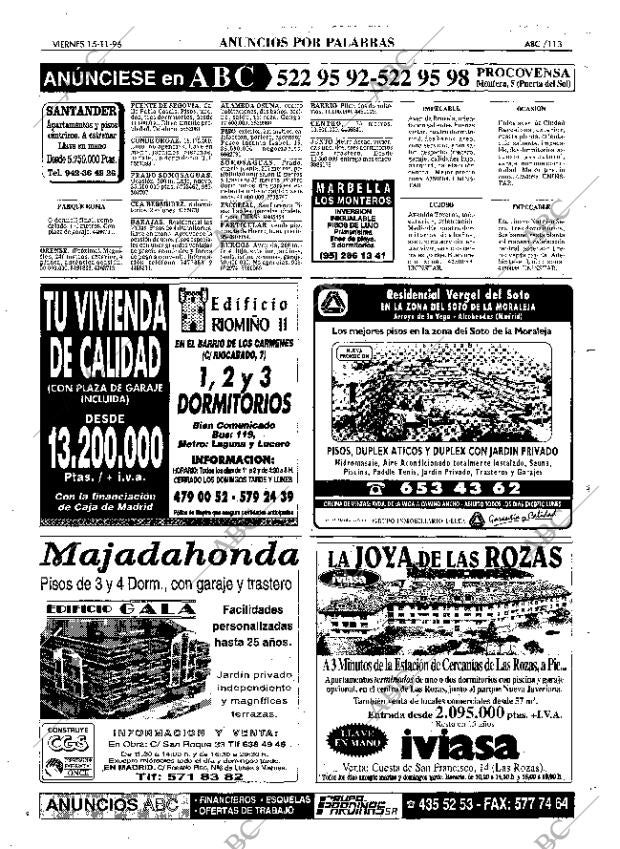 ABC MADRID 15-11-1996 página 113