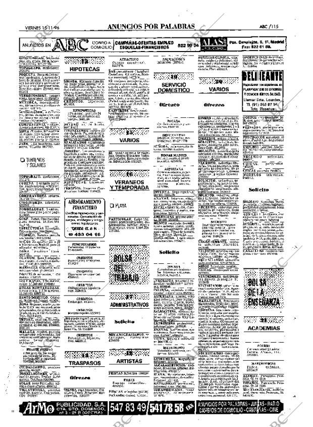 ABC MADRID 15-11-1996 página 115