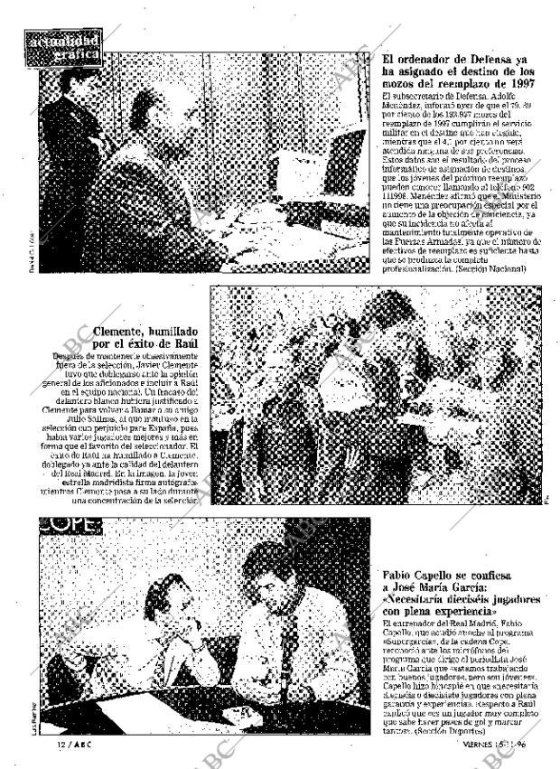 ABC MADRID 15-11-1996 página 12