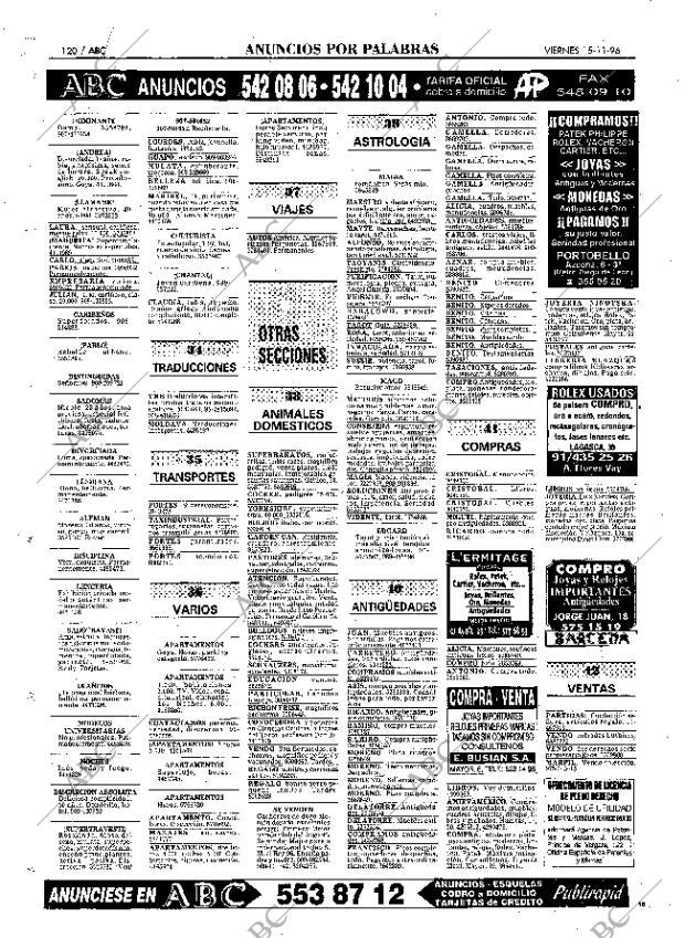 ABC MADRID 15-11-1996 página 120