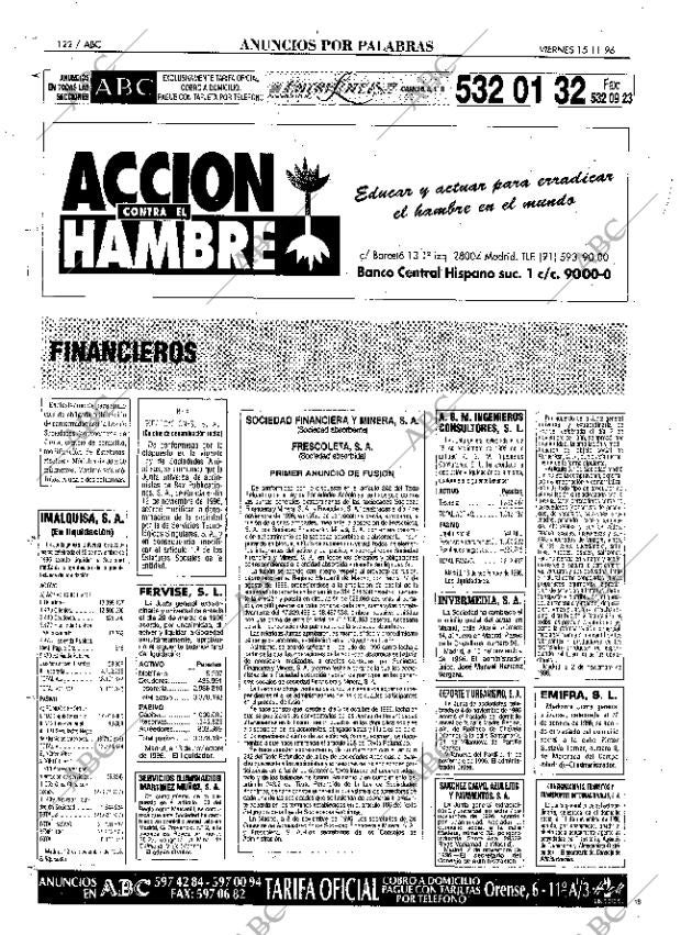 ABC MADRID 15-11-1996 página 122