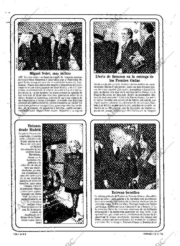 ABC MADRID 15-11-1996 página 128
