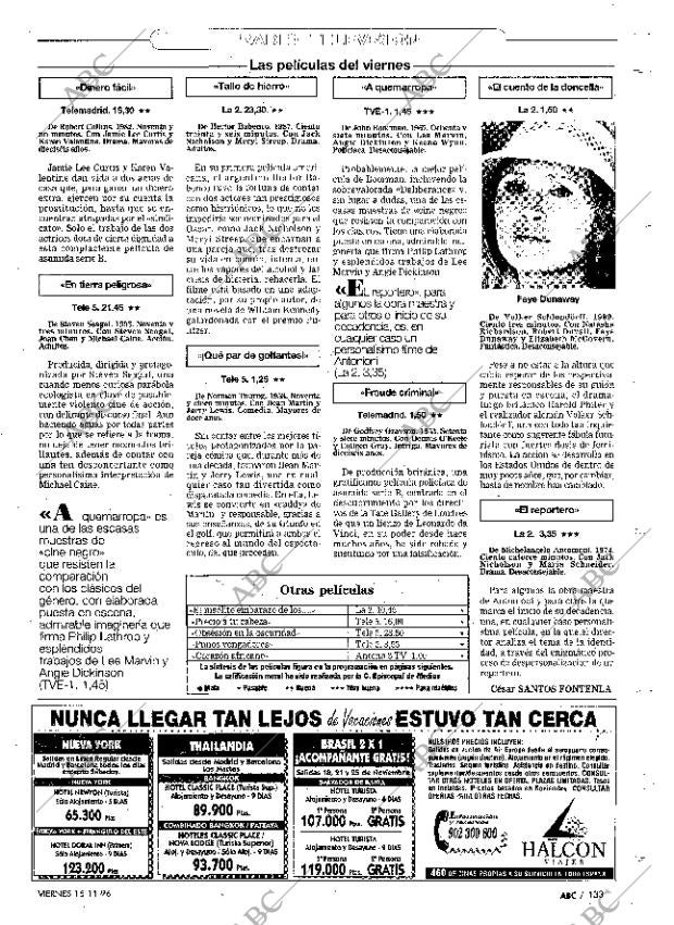 ABC MADRID 15-11-1996 página 133