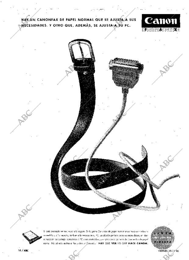 ABC MADRID 15-11-1996 página 16