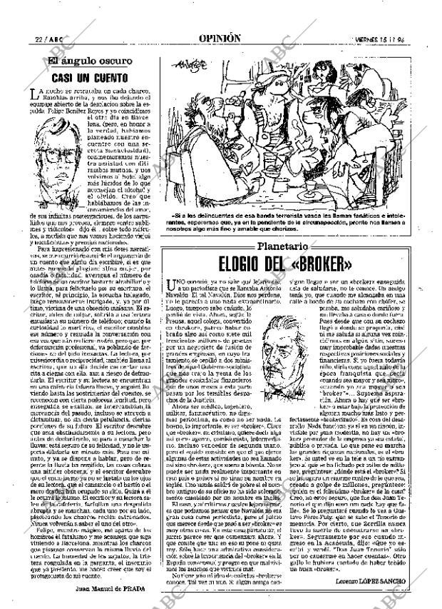 ABC MADRID 15-11-1996 página 22