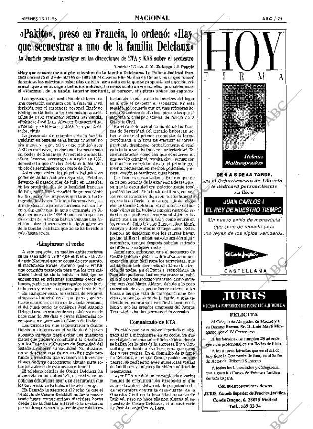 ABC MADRID 15-11-1996 página 25