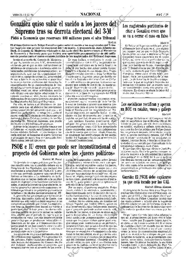 ABC MADRID 15-11-1996 página 29