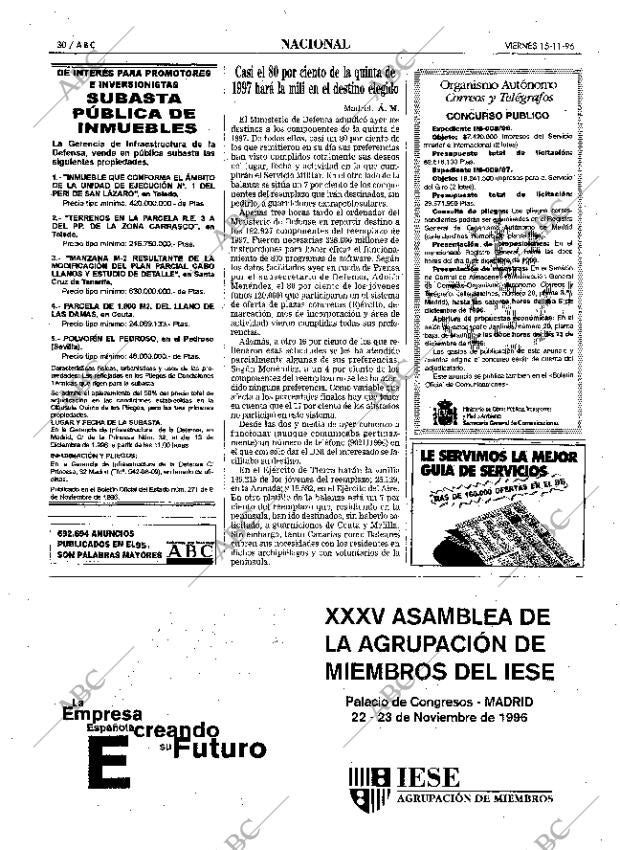 ABC MADRID 15-11-1996 página 30