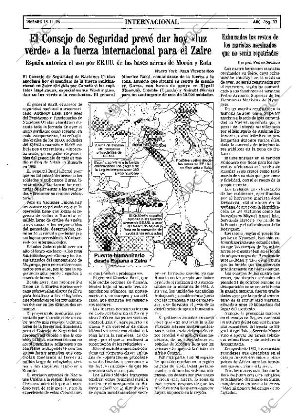 ABC MADRID 15-11-1996 página 33