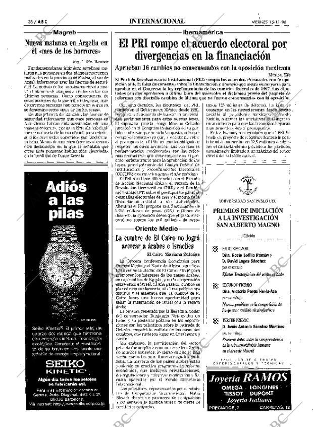 ABC MADRID 15-11-1996 página 38