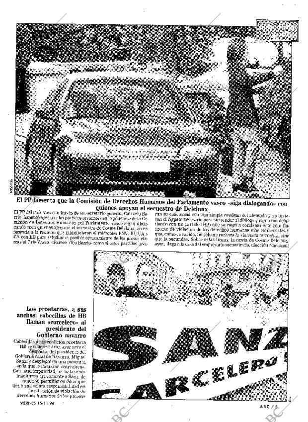 ABC MADRID 15-11-1996 página 5