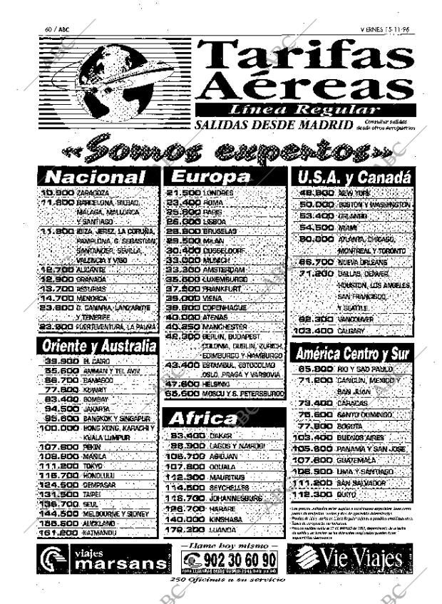 ABC MADRID 15-11-1996 página 60