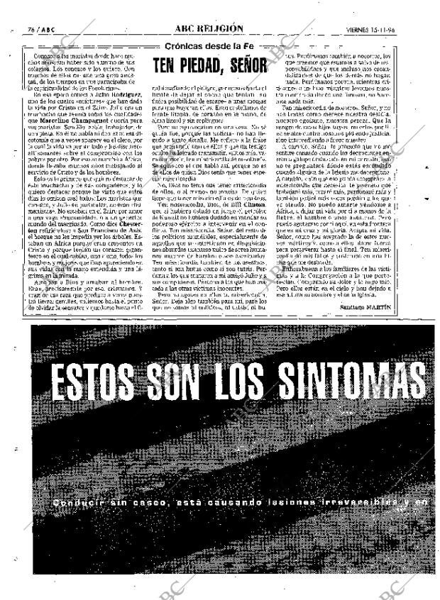 ABC MADRID 15-11-1996 página 76