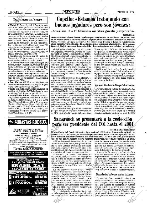 ABC MADRID 15-11-1996 página 80