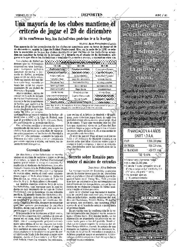 ABC MADRID 15-11-1996 página 81