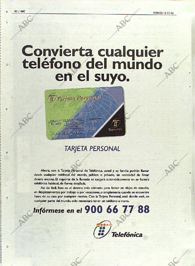 ABC MADRID 15-11-1996 página 82