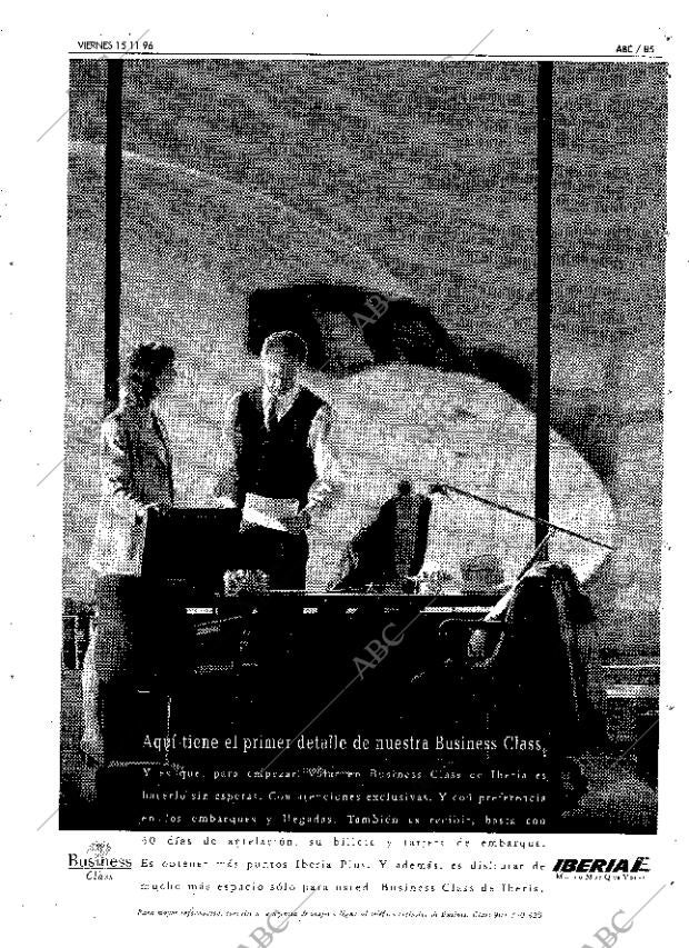 ABC MADRID 15-11-1996 página 85
