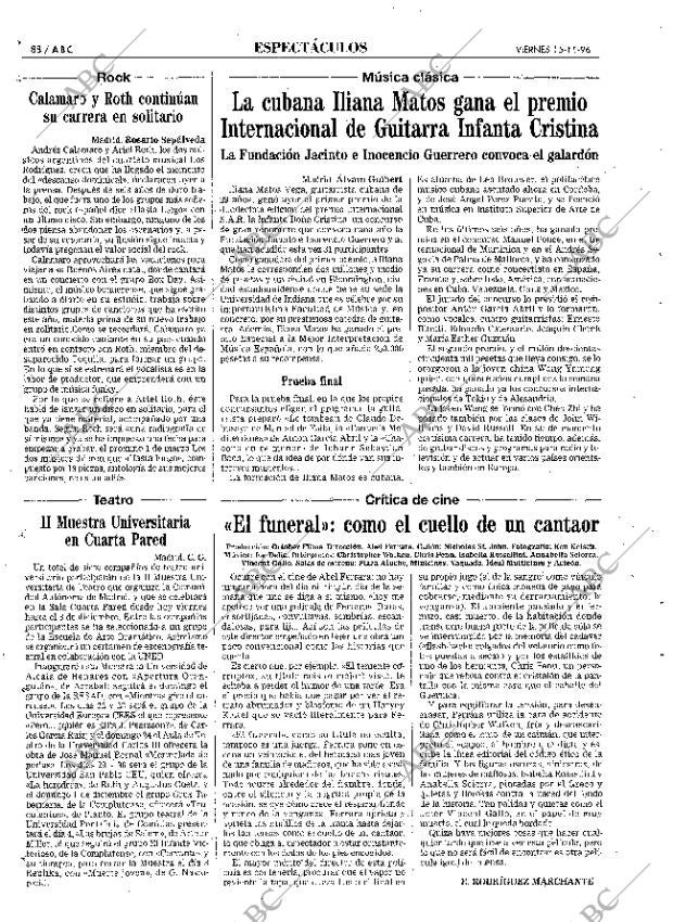 ABC MADRID 15-11-1996 página 88