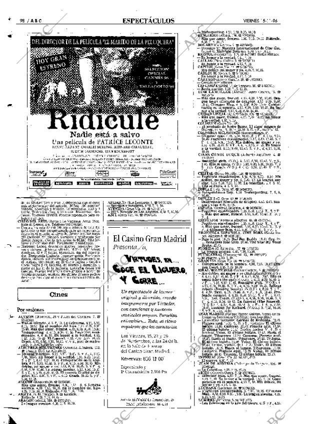 ABC MADRID 15-11-1996 página 98