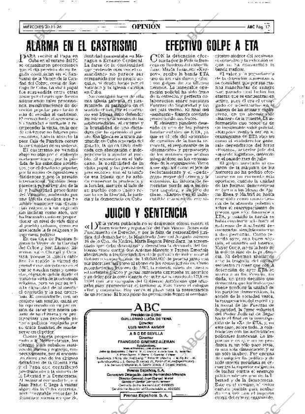 ABC SEVILLA 20-11-1996 página 17