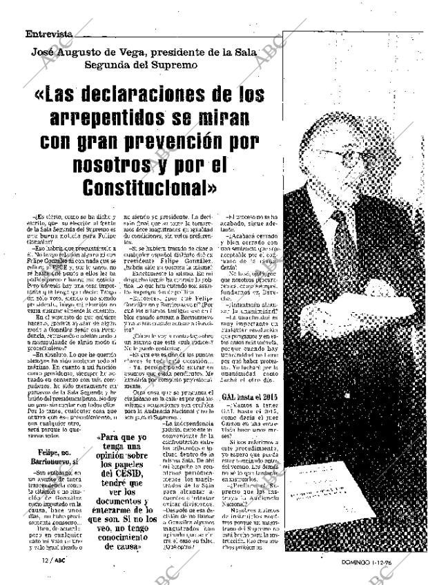 ABC MADRID 01-12-1996 página 12