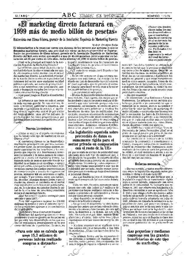 ABC MADRID 01-12-1996 página 52