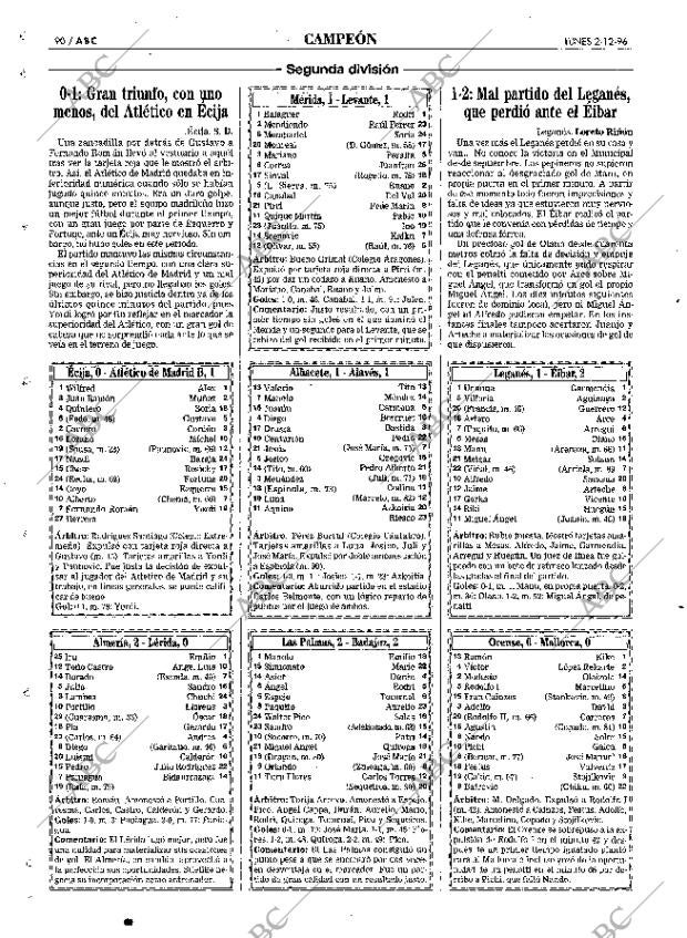 ABC MADRID 02-12-1996 página 90