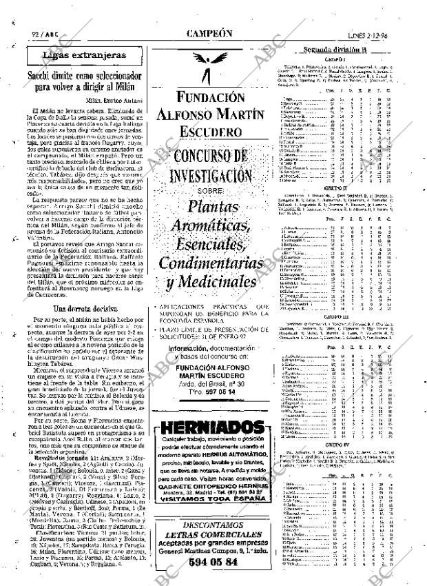ABC MADRID 02-12-1996 página 92