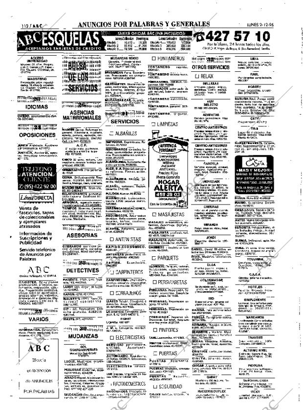 ABC SEVILLA 02-12-1996 página 112