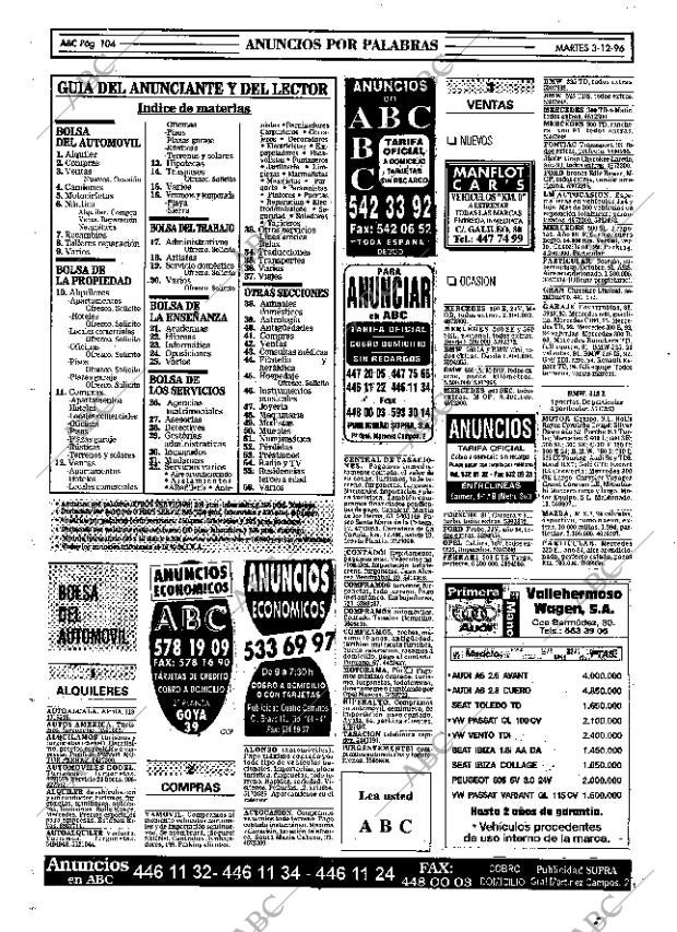 ABC MADRID 03-12-1996 página 104