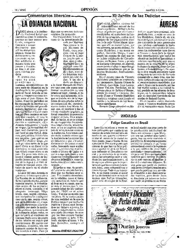 ABC MADRID 03-12-1996 página 18
