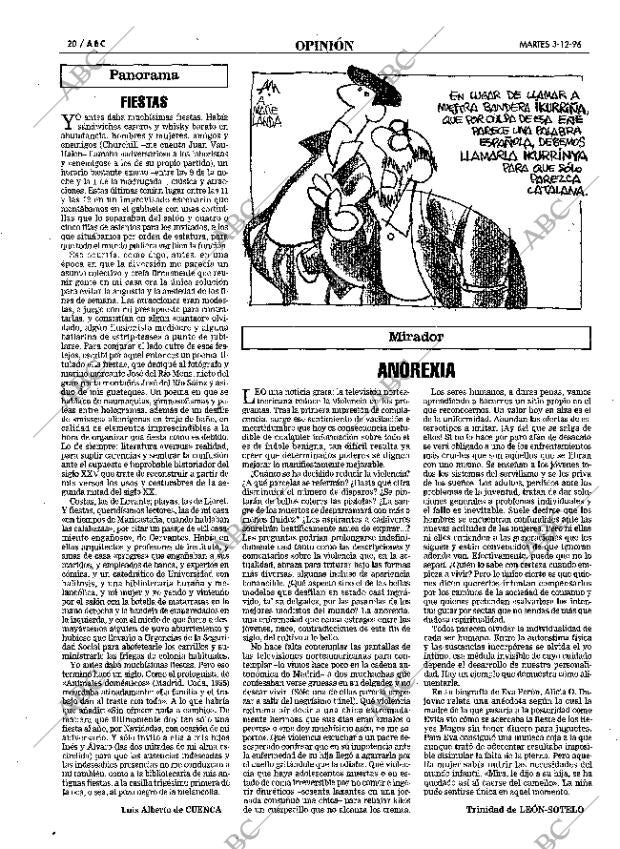 ABC MADRID 03-12-1996 página 20