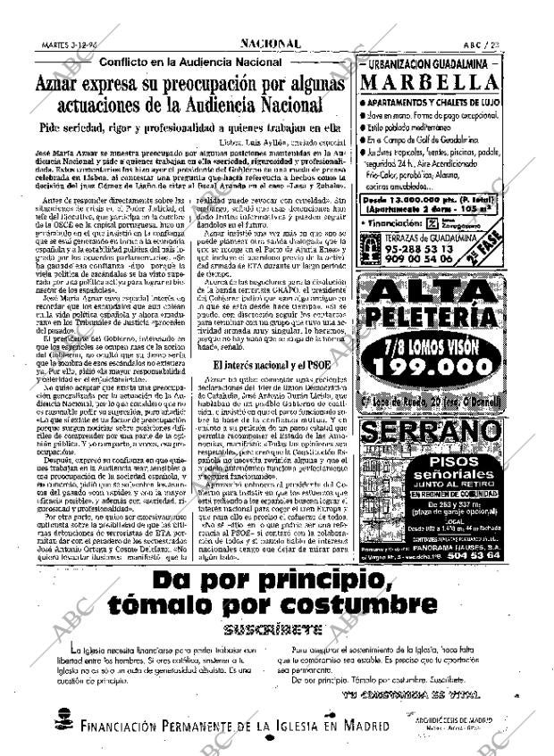 ABC MADRID 03-12-1996 página 23