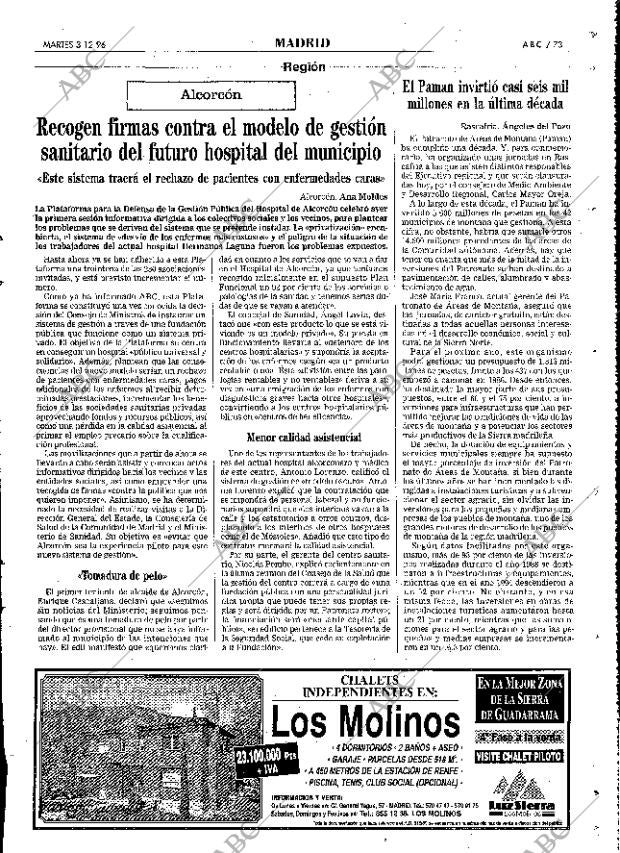 ABC MADRID 03-12-1996 página 73