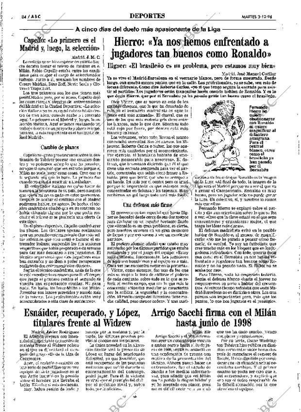 ABC MADRID 03-12-1996 página 84