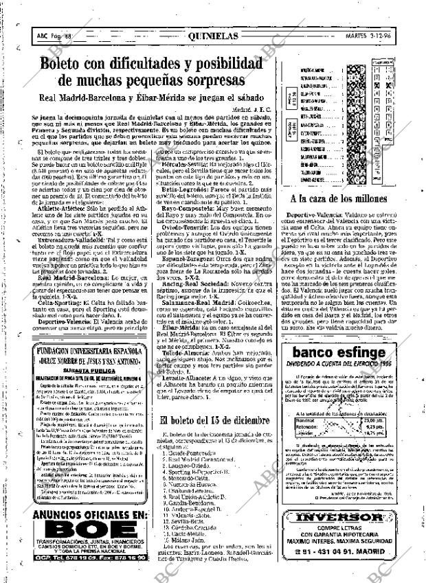 ABC MADRID 03-12-1996 página 88