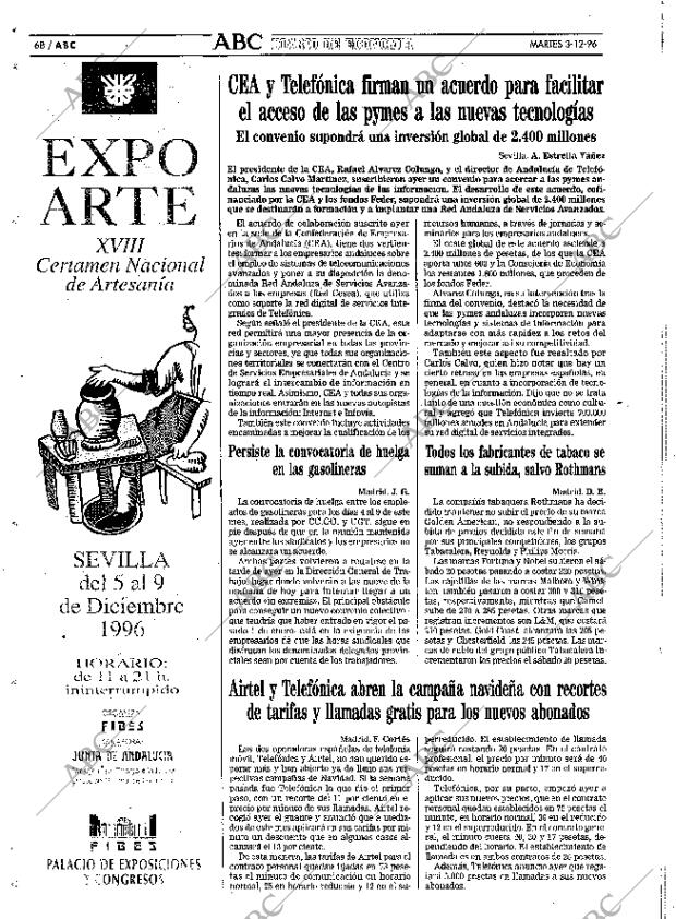 ABC SEVILLA 03-12-1996 página 68