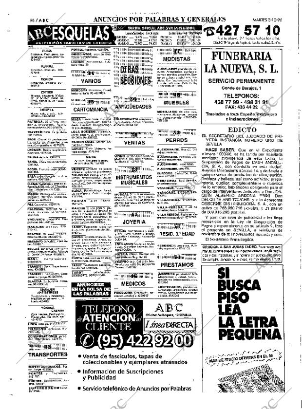 ABC SEVILLA 03-12-1996 página 98