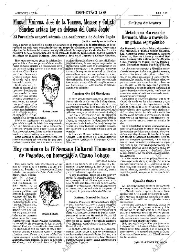 ABC SEVILLA 04-12-1996 página 89