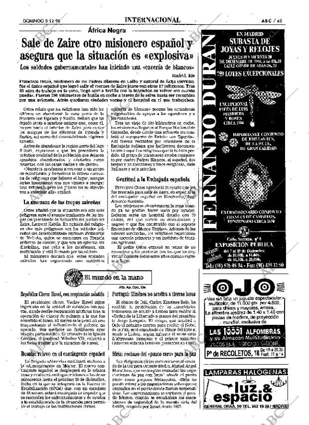 ABC MADRID 08-12-1996 página 45