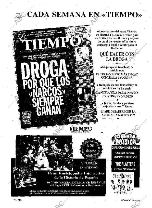 ABC MADRID 15-12-1996 página 10
