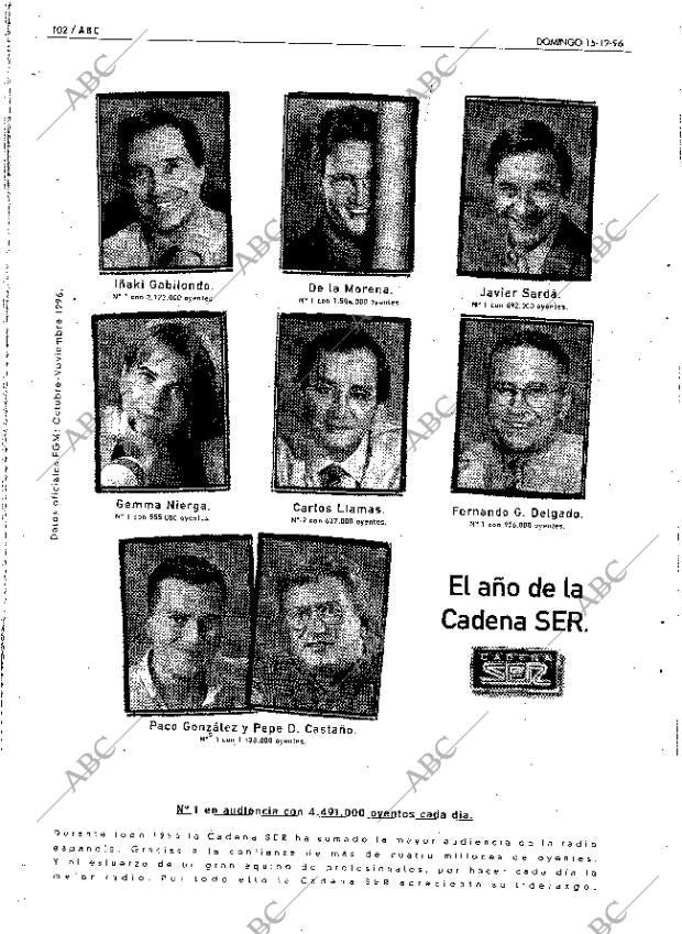 ABC MADRID 15-12-1996 página 102