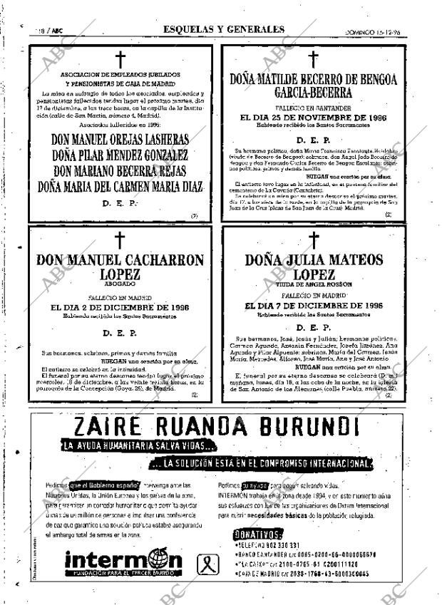 ABC MADRID 15-12-1996 página 118