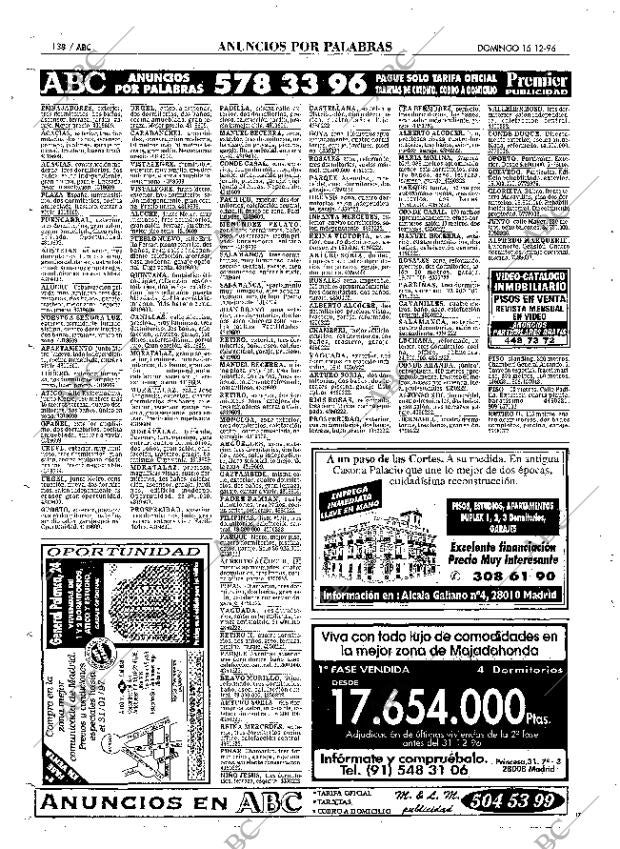 ABC MADRID 15-12-1996 página 138